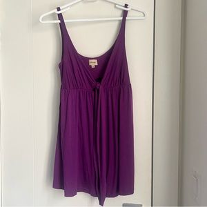 NWT Ella Moss tie-front babydoll top - Small